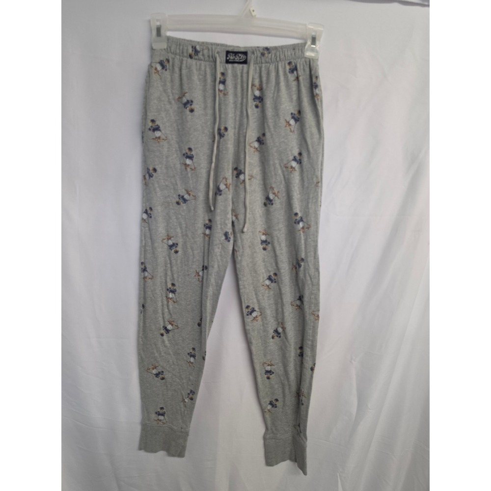 Polo Ralph Lauren Skiing Polo Bear Sleepwear Jogger Pants Gray Mens Small
